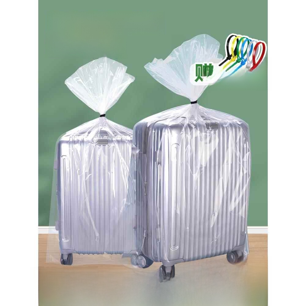 Waterproof Suitcase Cover Protector - Disposable Thickened Plastic Bag Luggage Protector