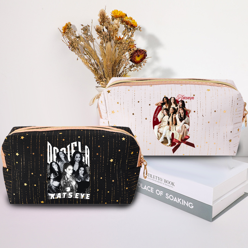 Cosmetic Bags - Fashion K POP K-KATSEYE Makeup Bag