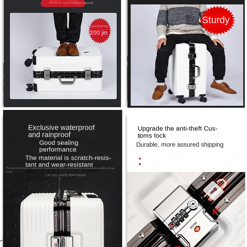 Aluminium-framed Suitcases for - Spinner Wheel Rolling Suitcase 20 Inch ulasan dan harga