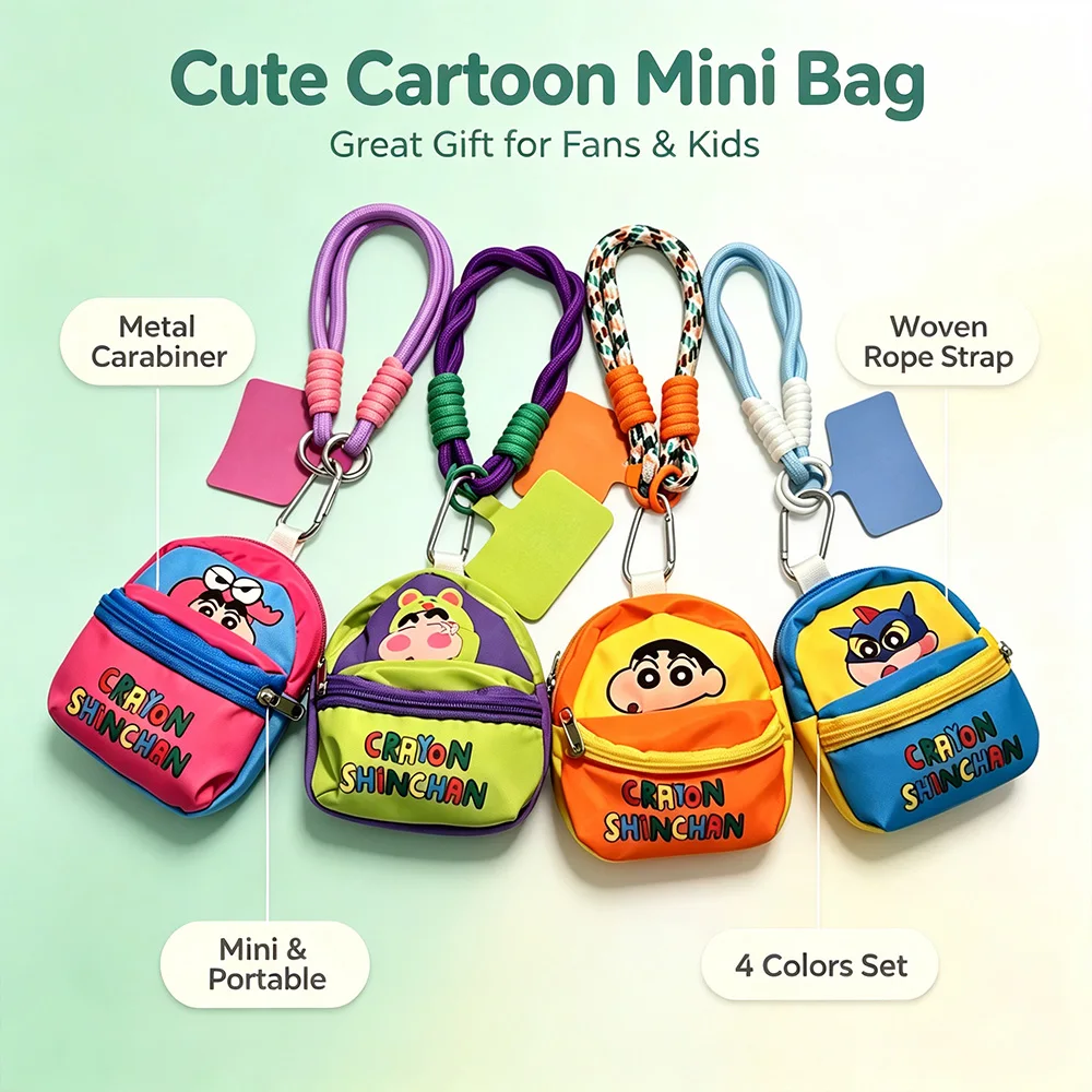 Crayon Shin-chan Mini Lanyard  - Cosmetic Bags ulasan dan harga