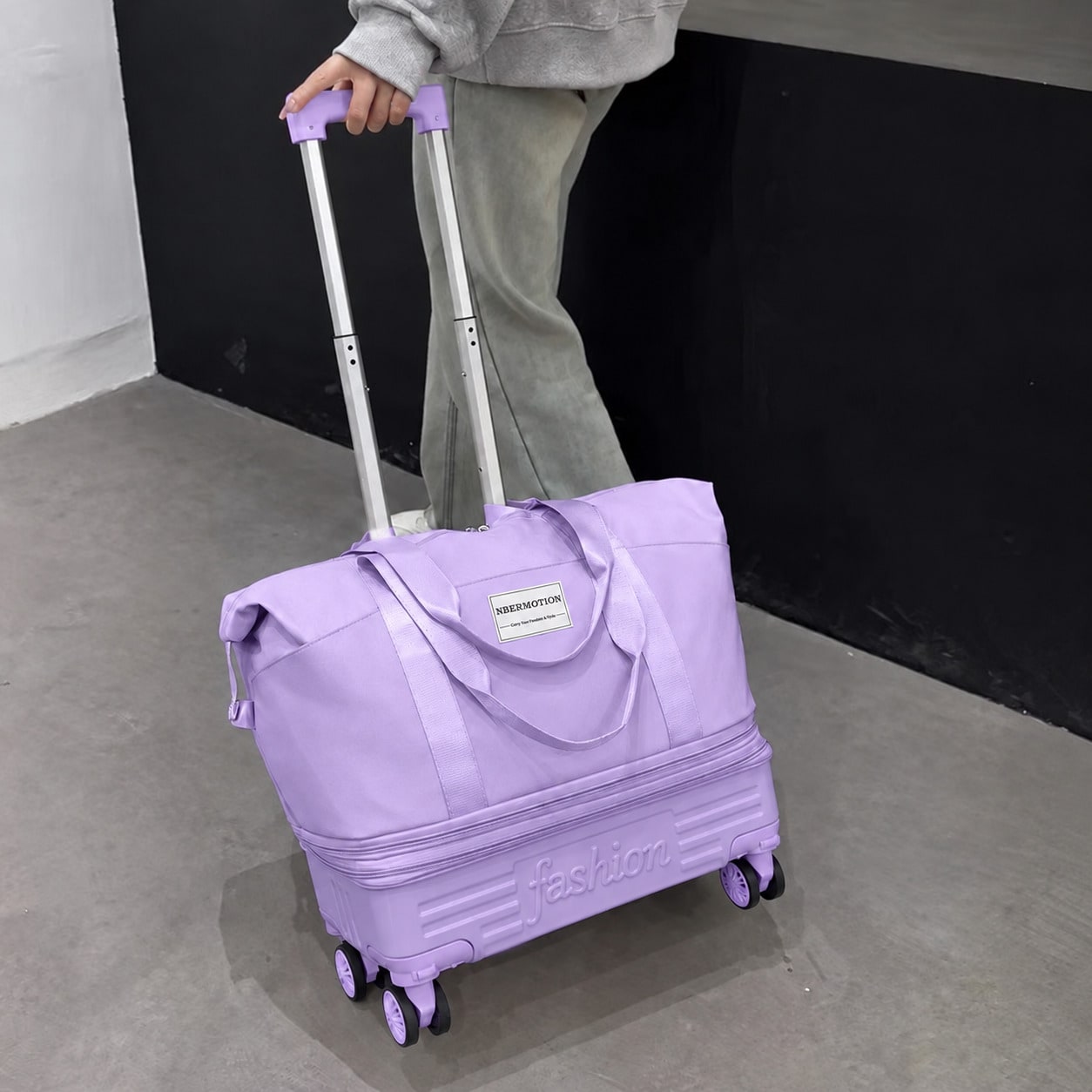 Expandable Rolling Travel Duff - Foldable Rolling Luggage Bag ulasan dan harga