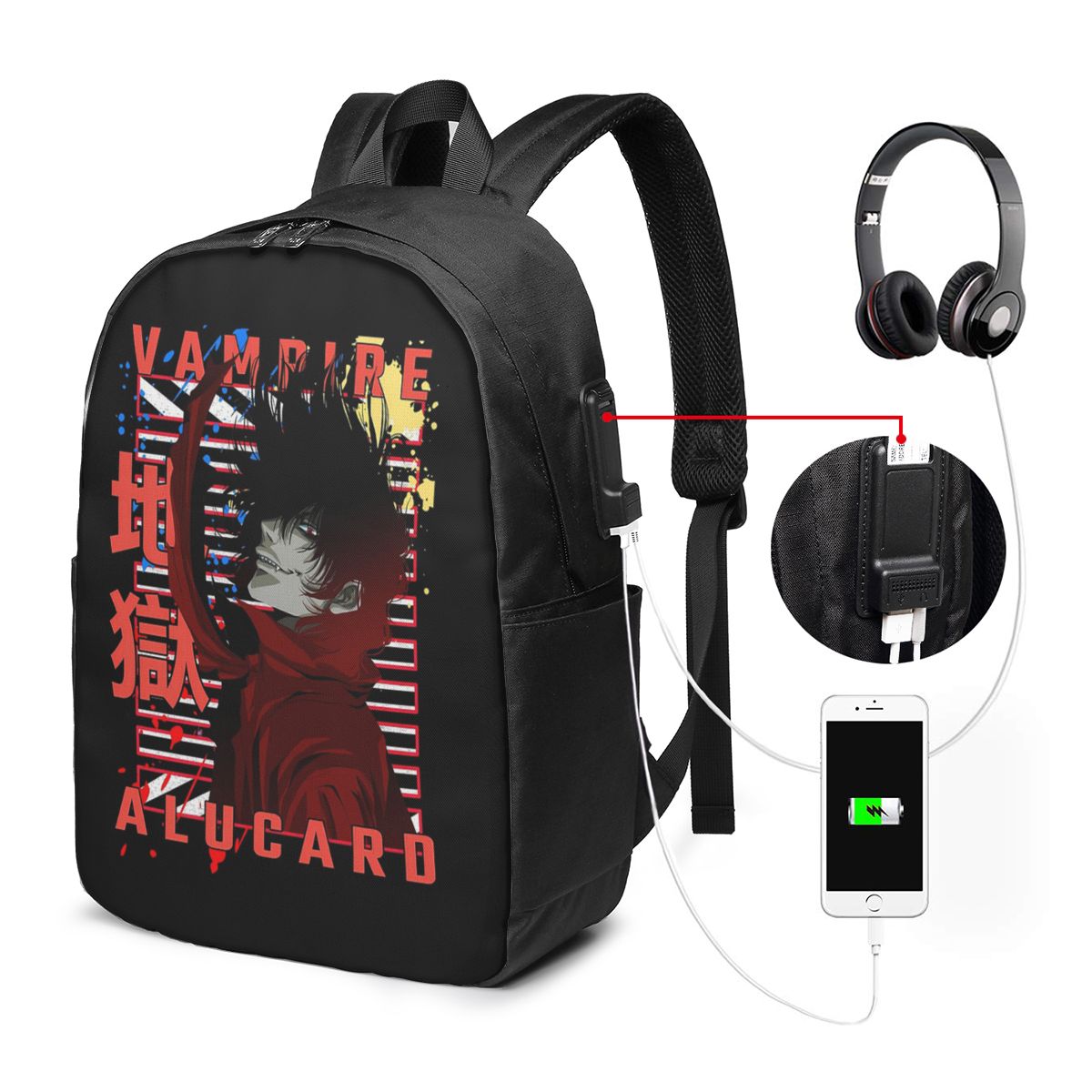 Alucard Hellsing Manga Backpac - Backpacks ulasan dan harga
