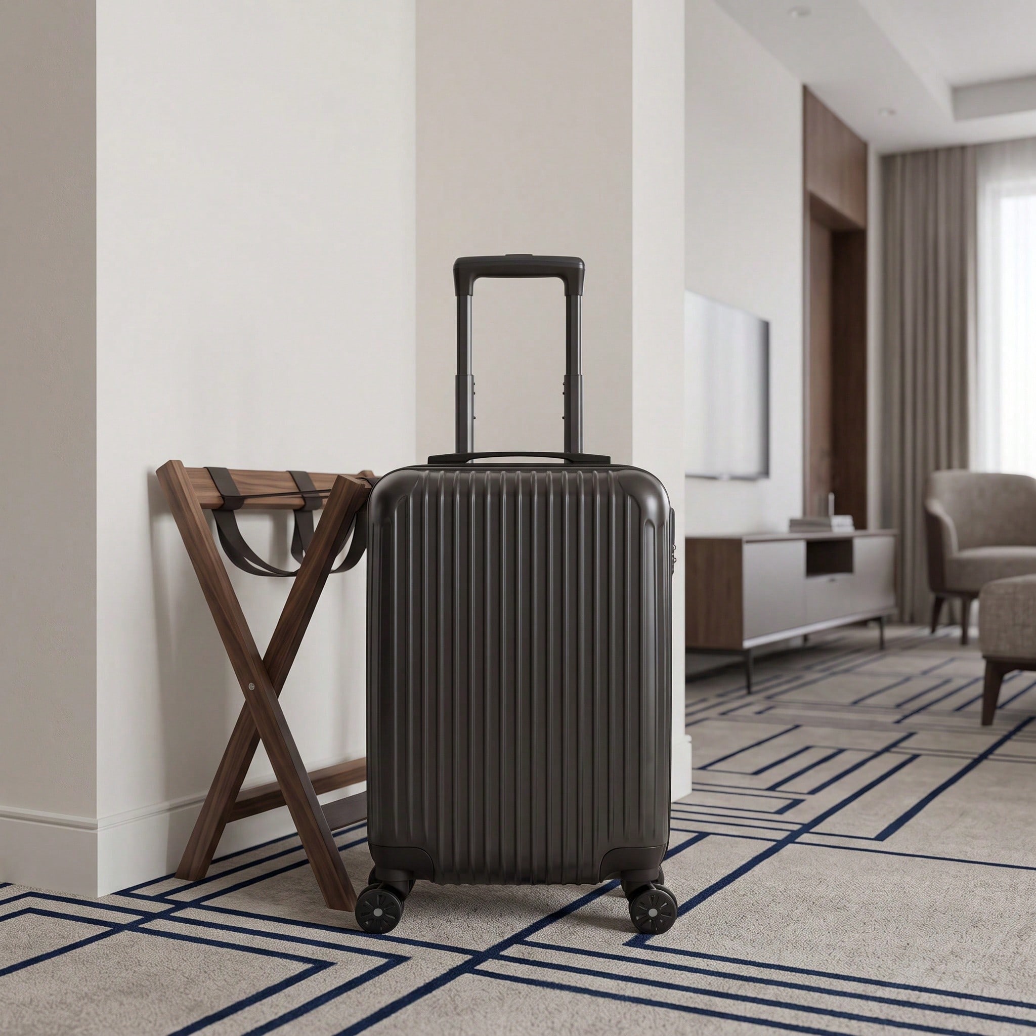 ABS Hard Shell Travel Luggage  - Spinner Wheel Rolling Suitcase 20 Inch ulasan dan harga