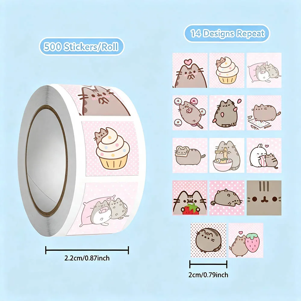 Hou 500pcs Pusheen Cartoon Cat - Handbags ulasan dan harga