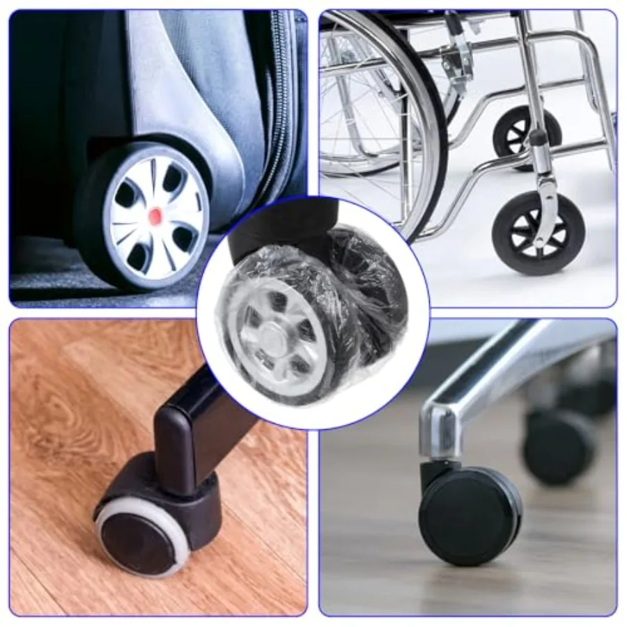 100PCS Suitcase Wheel Covers,  - Waterproof Suitcase Cover Protector ulasan dan harga