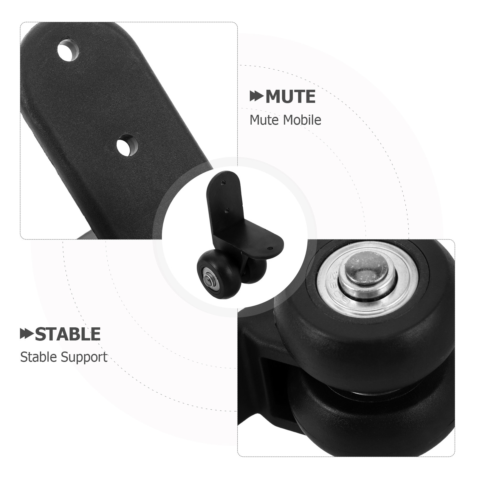 1Pair Stage Audio Cart Heavy D - Silent Replacement Luggage Wheels ulasan dan harga