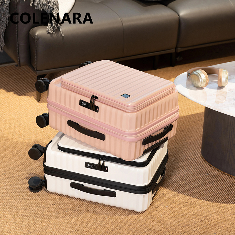 COLENARA Cabin Suitcase Front  - Front Opening Laptop Luggage 24 Inch ulasan dan harga
