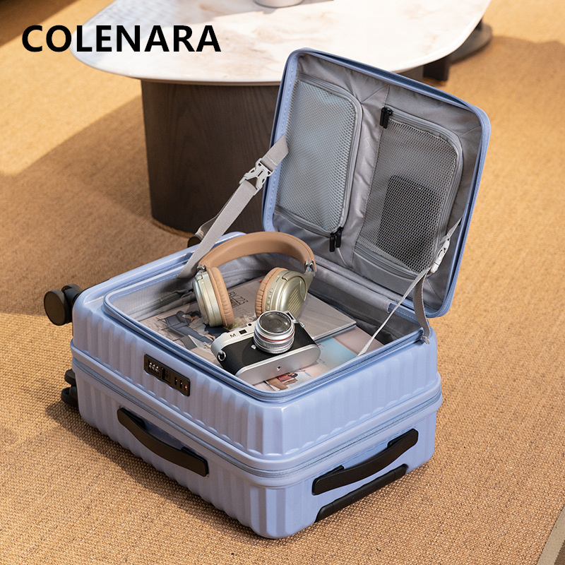 COLENARA Cabin Suitcase Front  - Front Opening Laptop Luggage 24 Inch ulasan dan harga