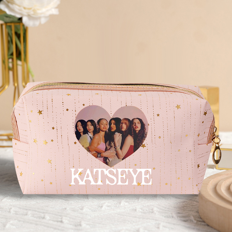 Fashion K POP K-KATSEYE Makeup - Cosmetic Bags ulasan dan harga